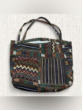 Multicolor Boho Tote Bag
